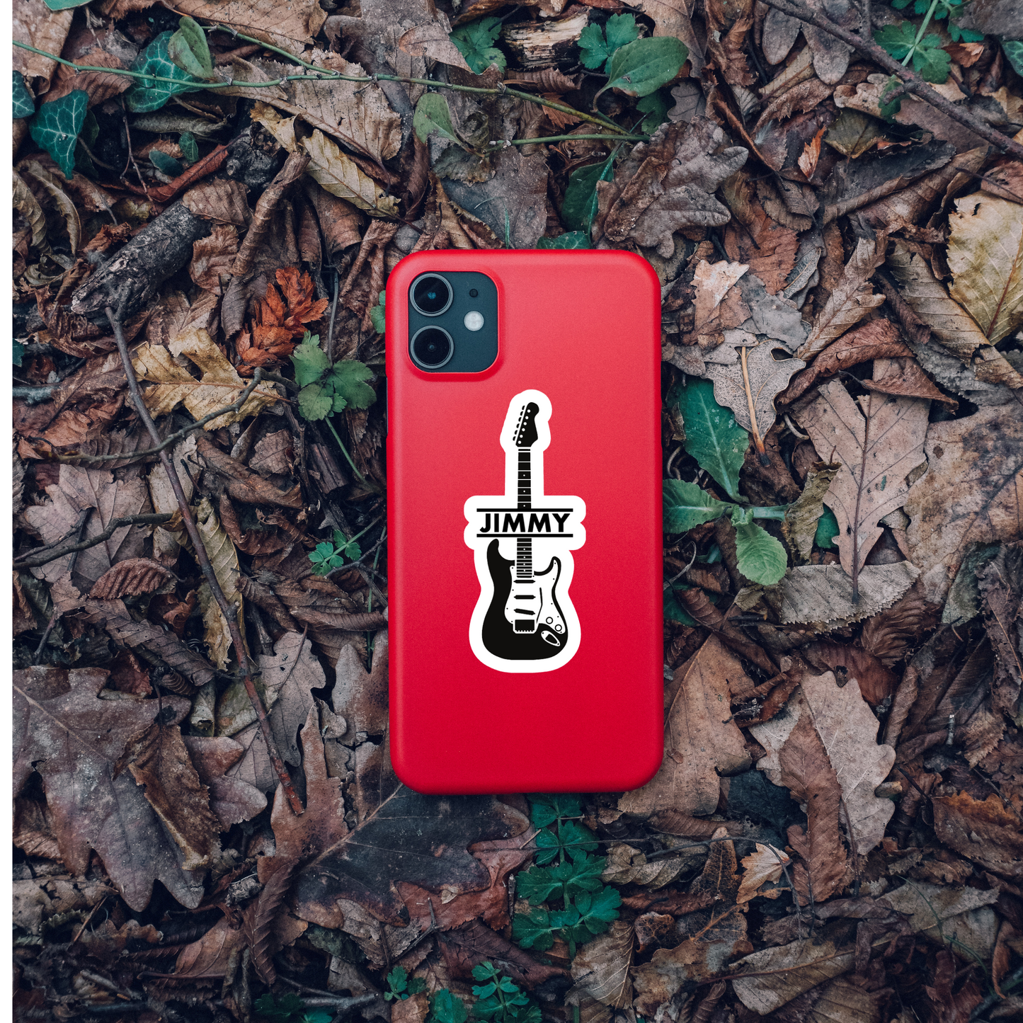Electric Guitar Personalized Sticker