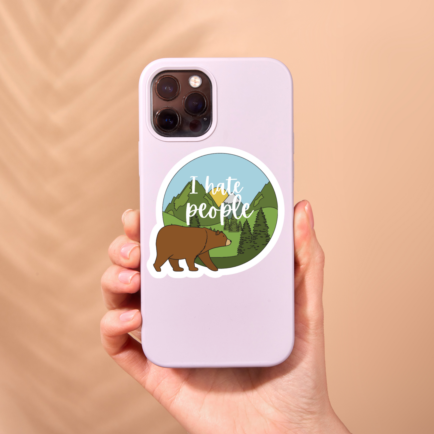 I Hate People Sticker