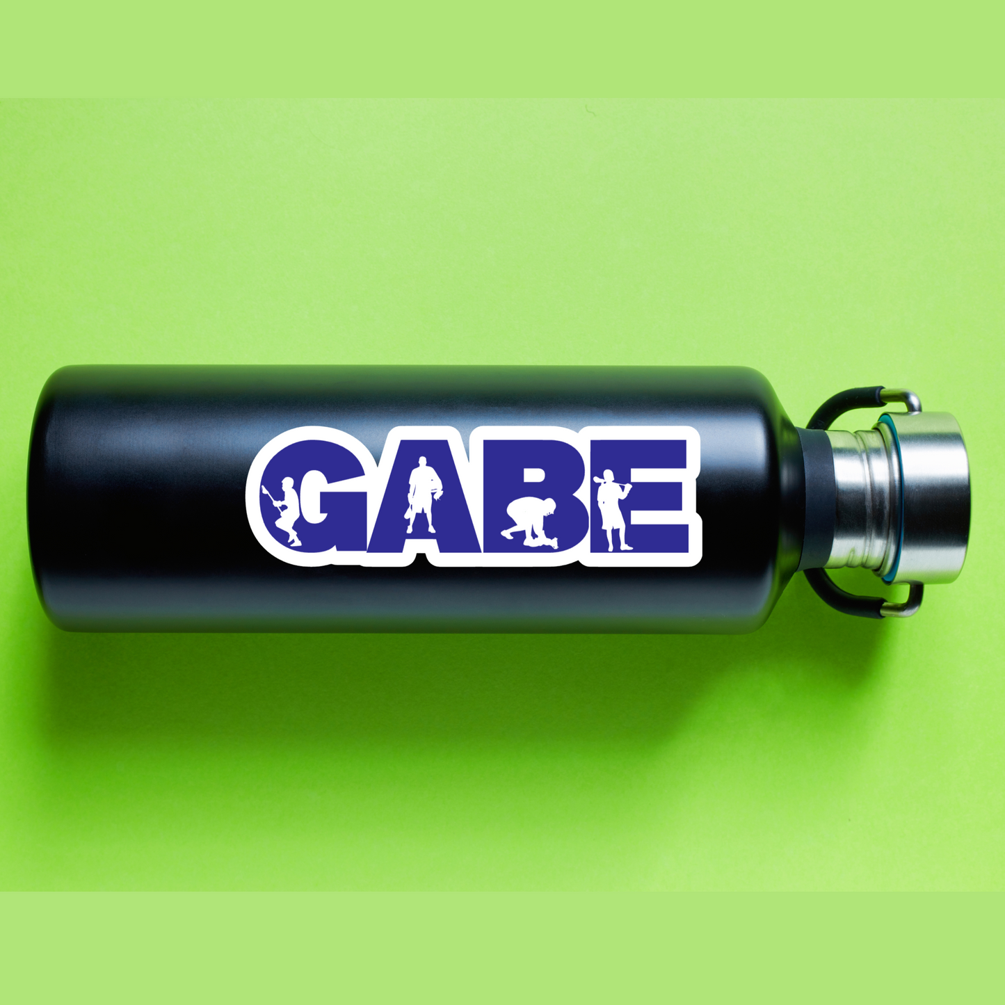 Lacrosse Personalized Name Sticker