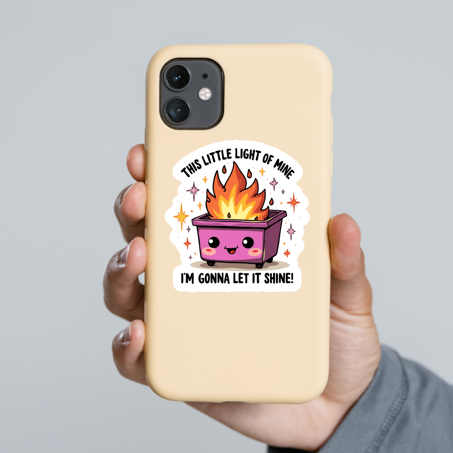 Pink This Little Light Of Mine, I'm Gonna To Let It Shine Sticker
