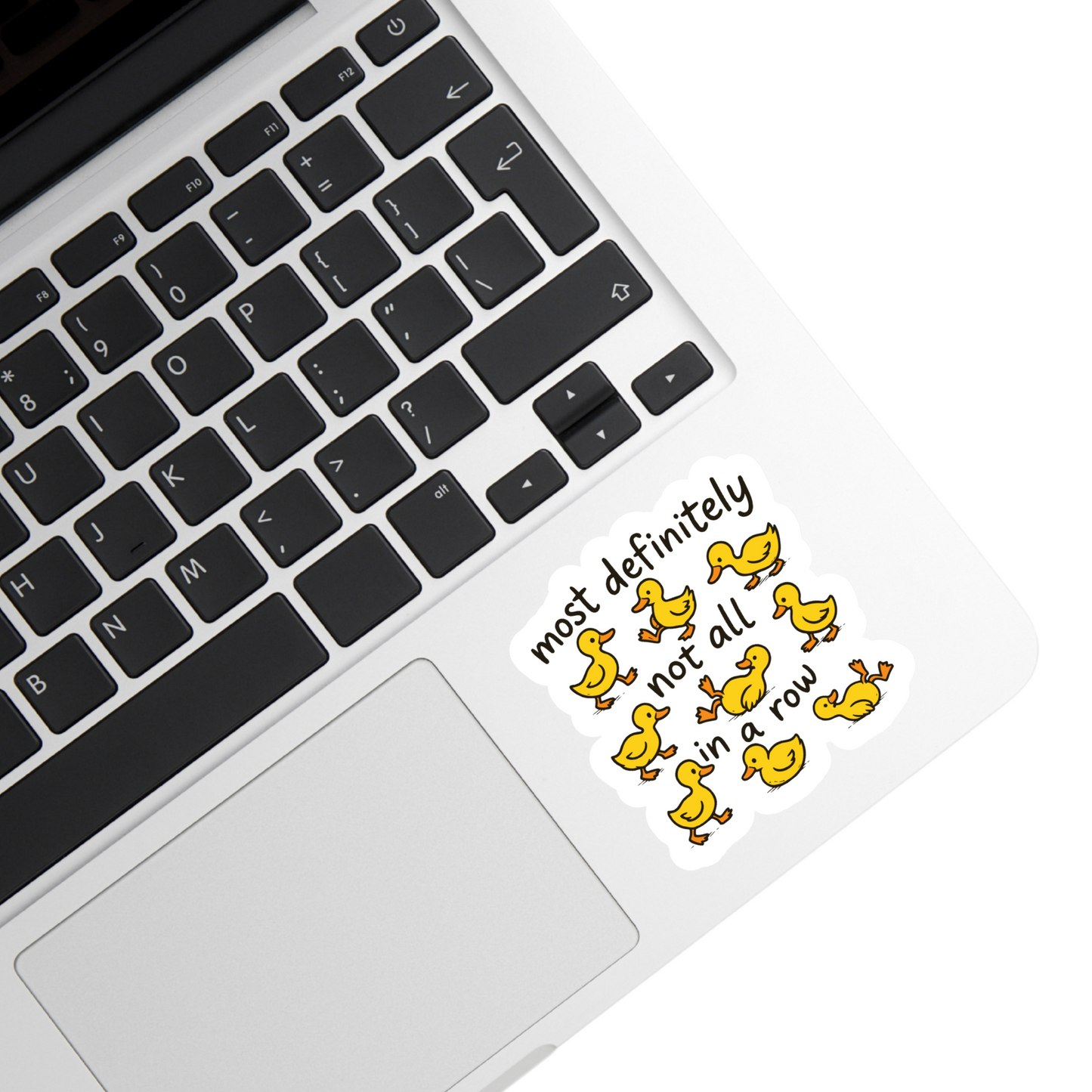 Ducks Most Definitely Not All In A Row Sticker