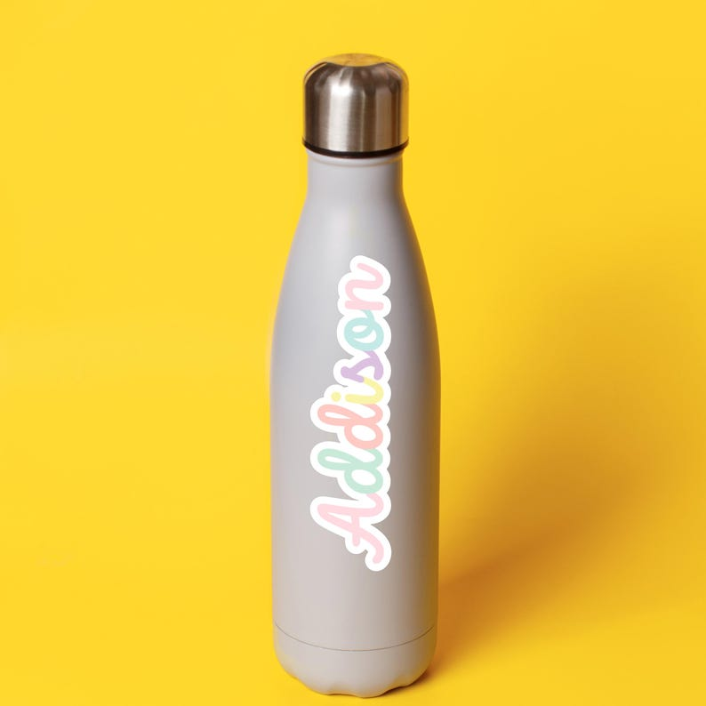Pastel Personalized Name Sticker