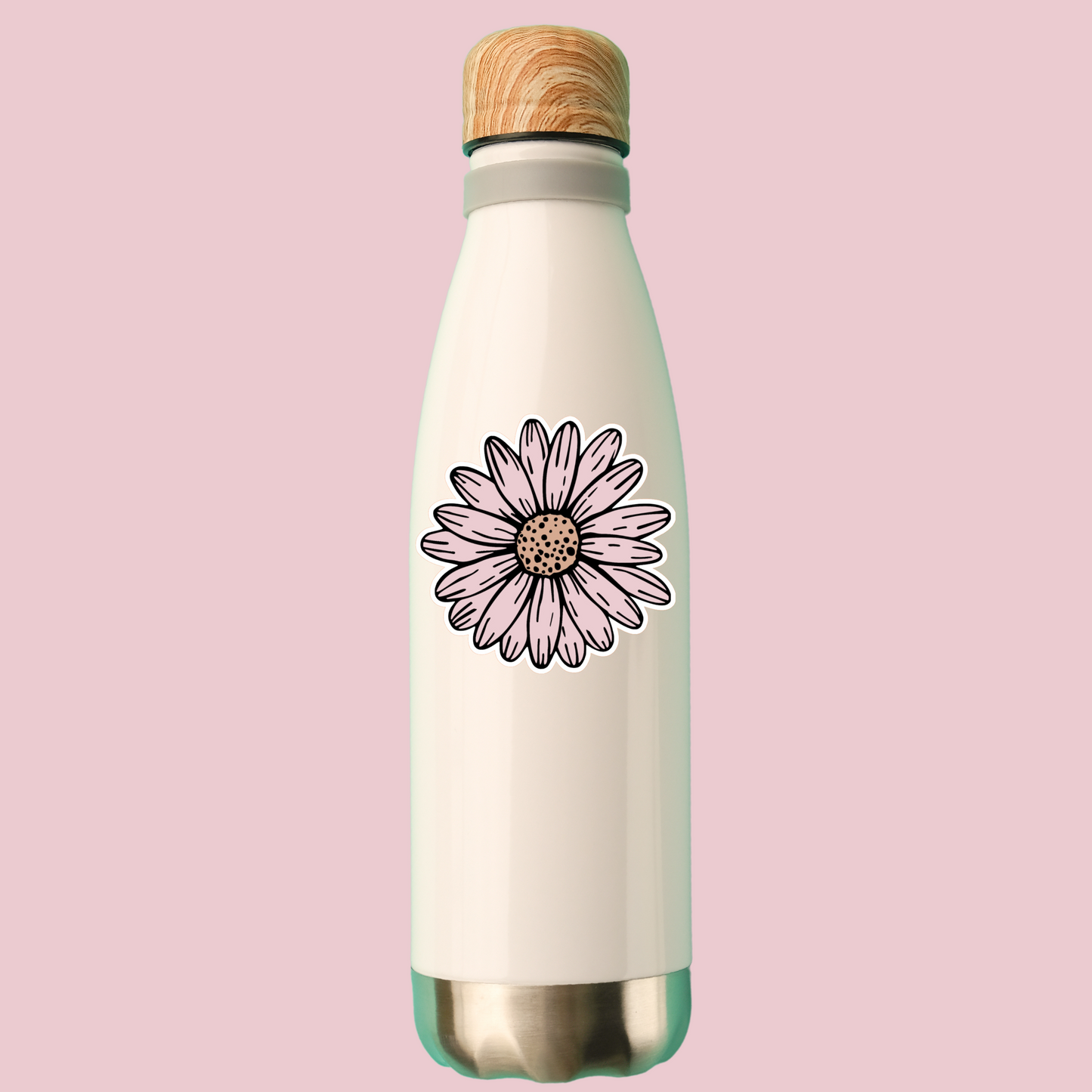 Pink Daisy Vinyl Sticker