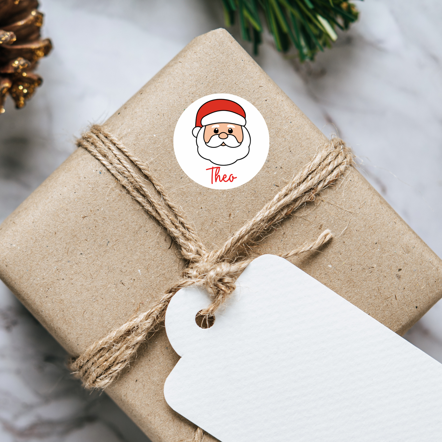 Personalized Christmas Sticker Sheet