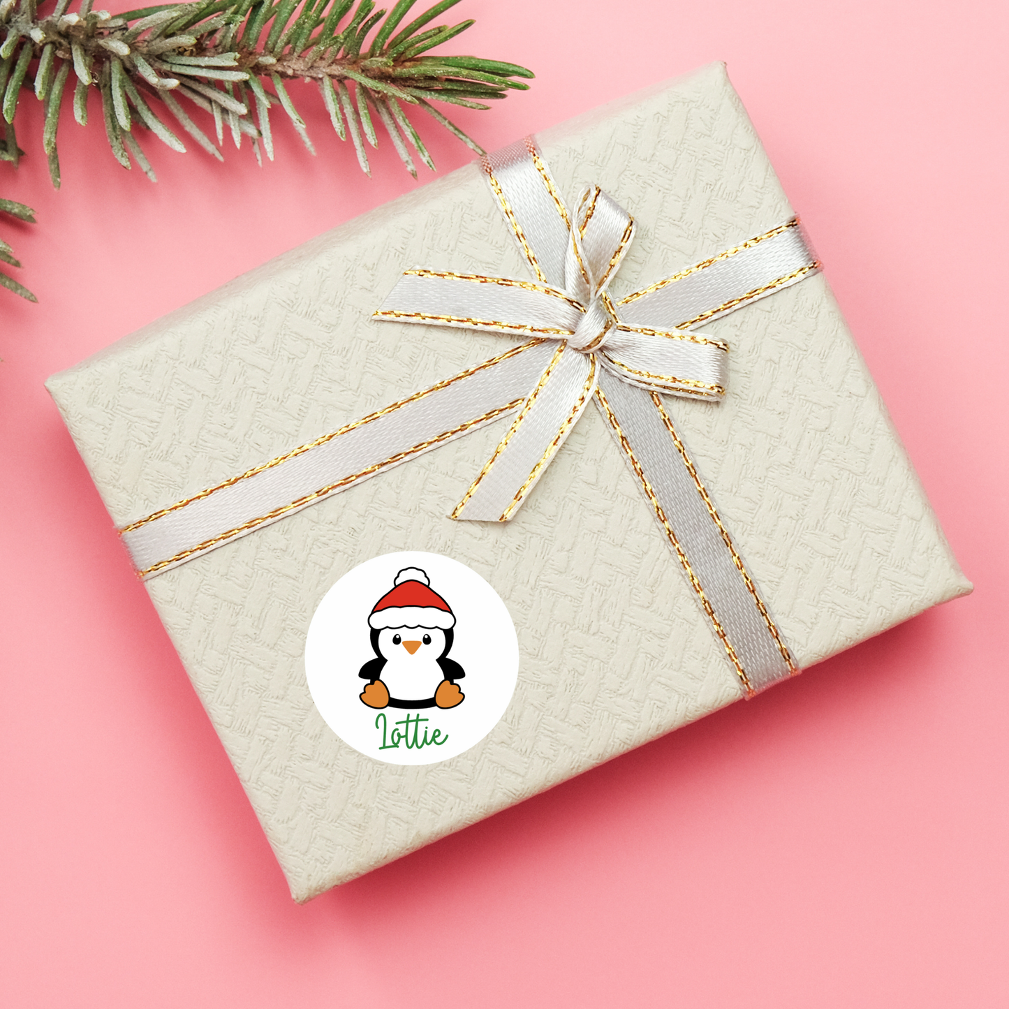 Personalized Christmas Sticker Sheet