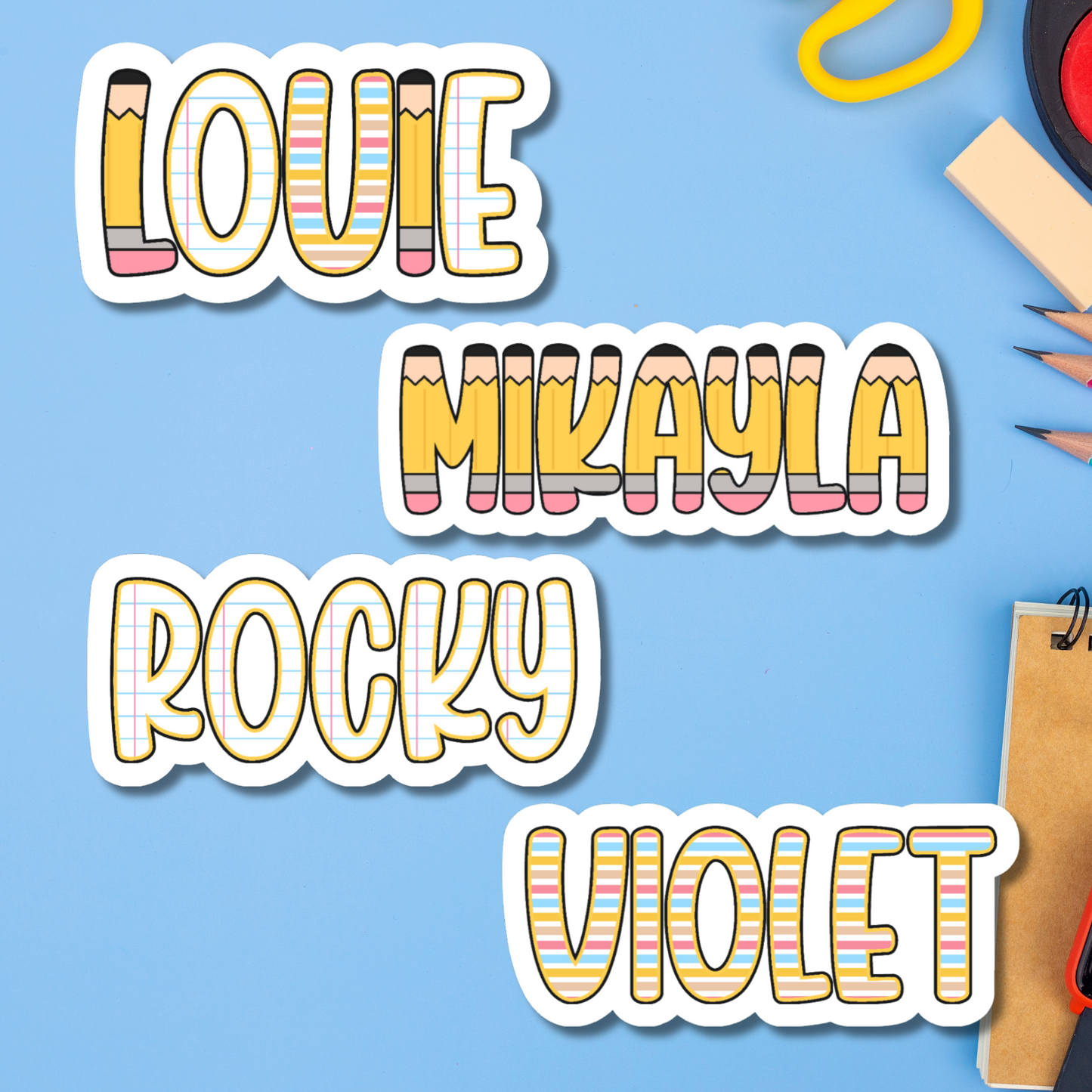 Back To School Personalized Sticker