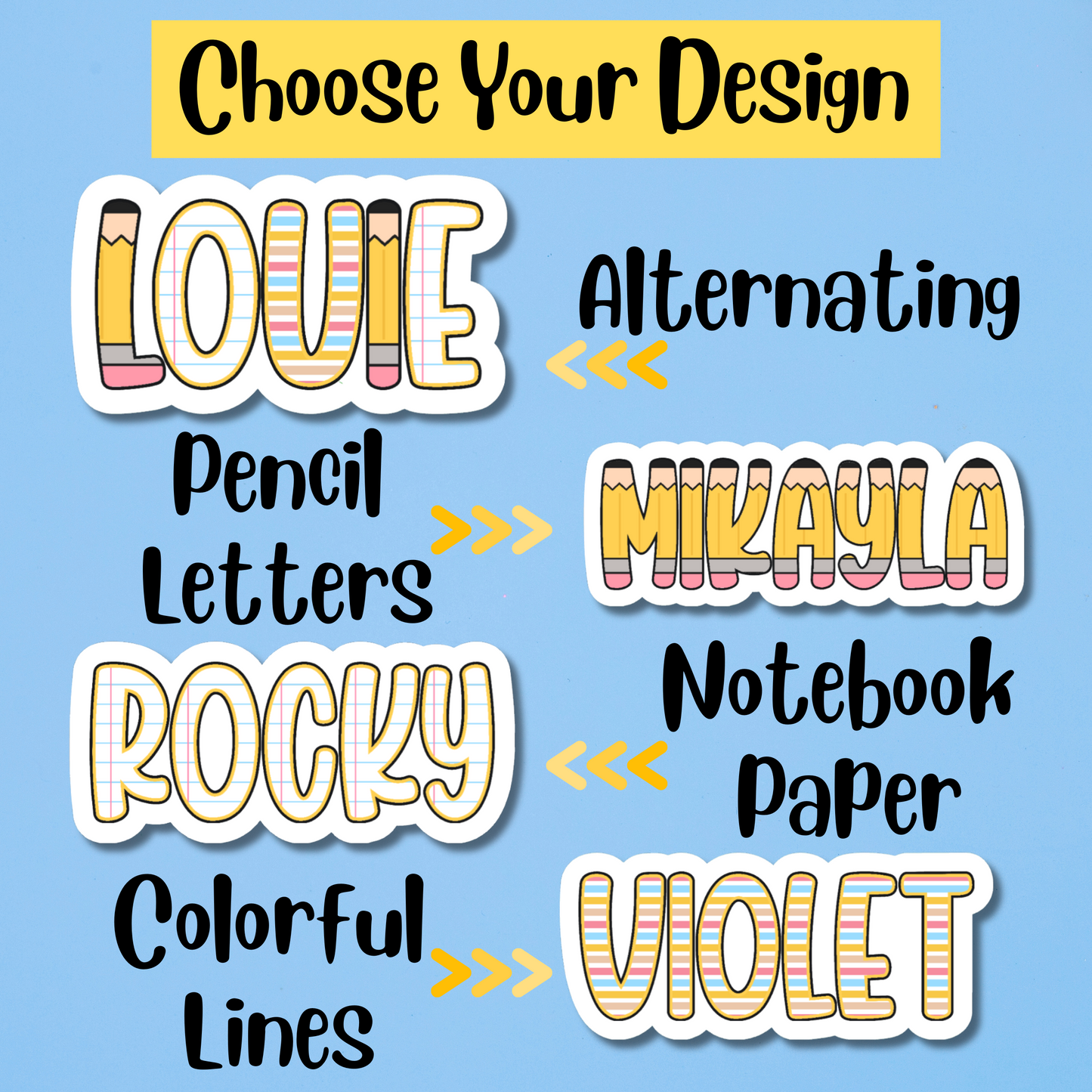 Back To School Personalized Sticker