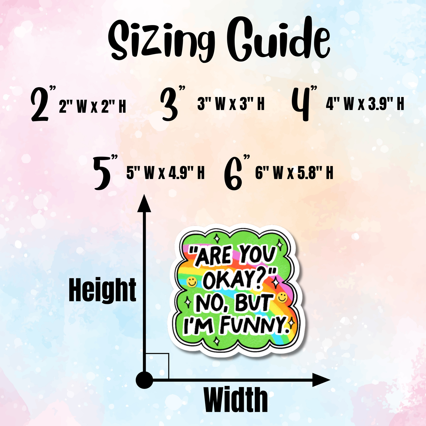 Are You Ok? No, But I'm Funny Sticker