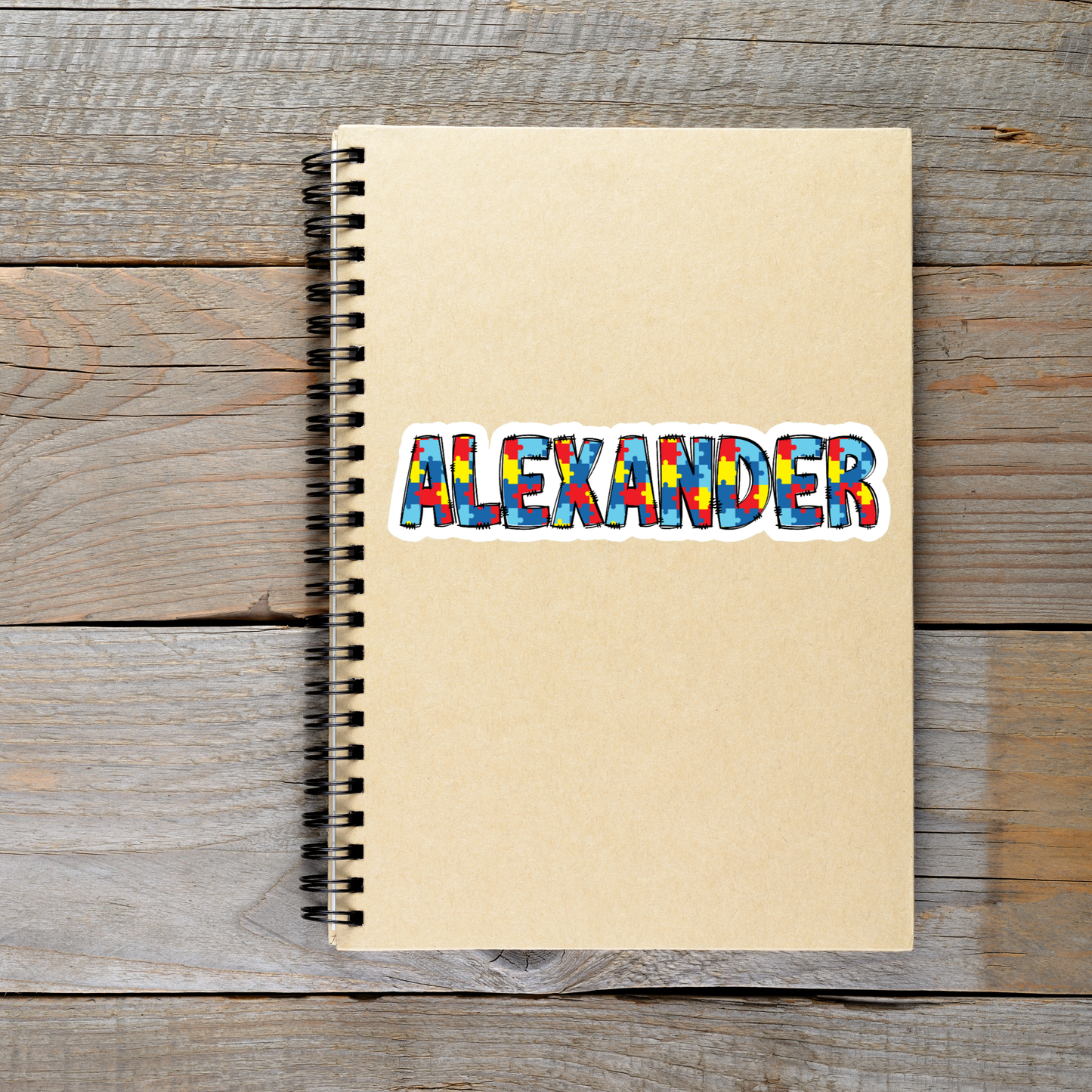 Autism Personalized Name Stickers