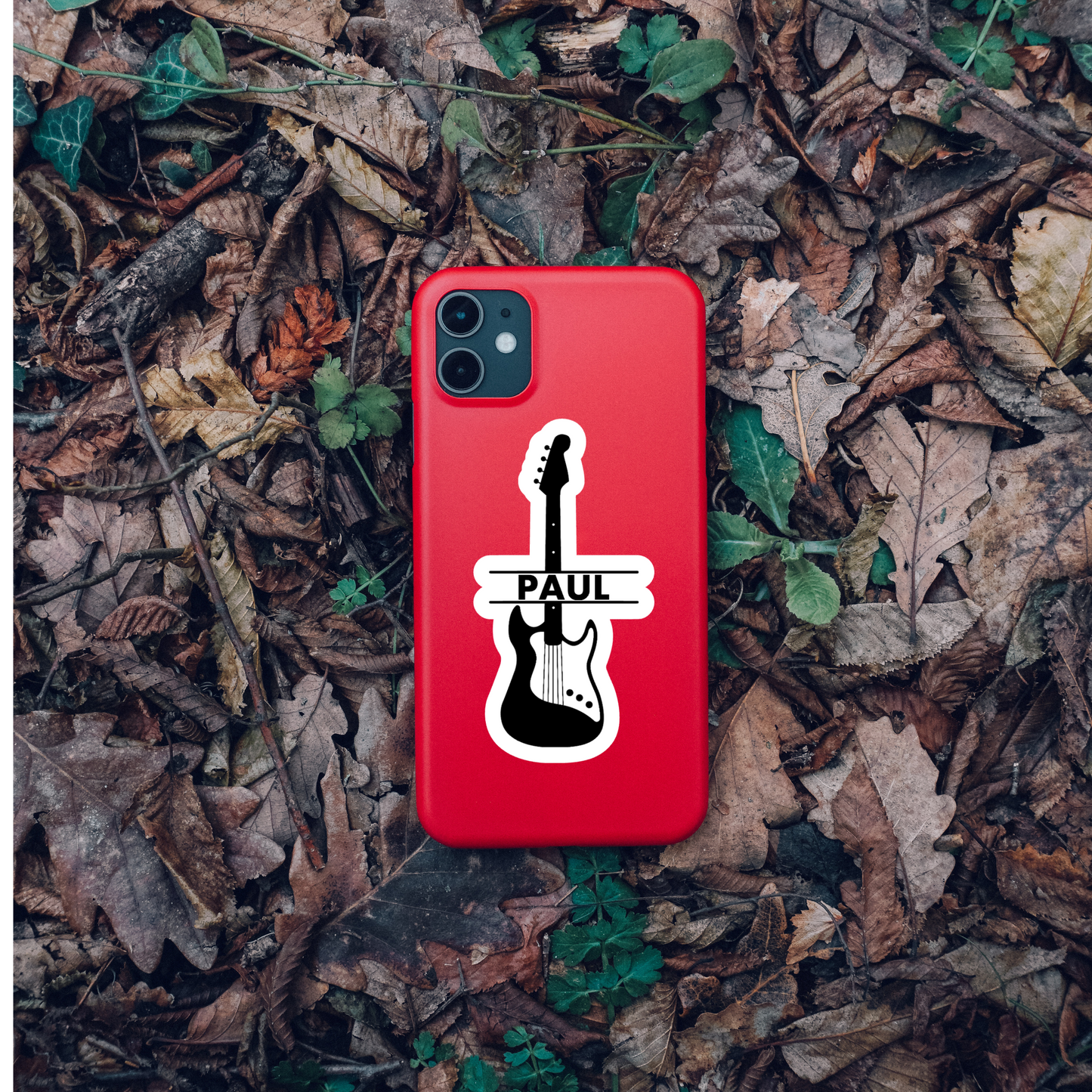 Bass Guitar Personalized Sticker