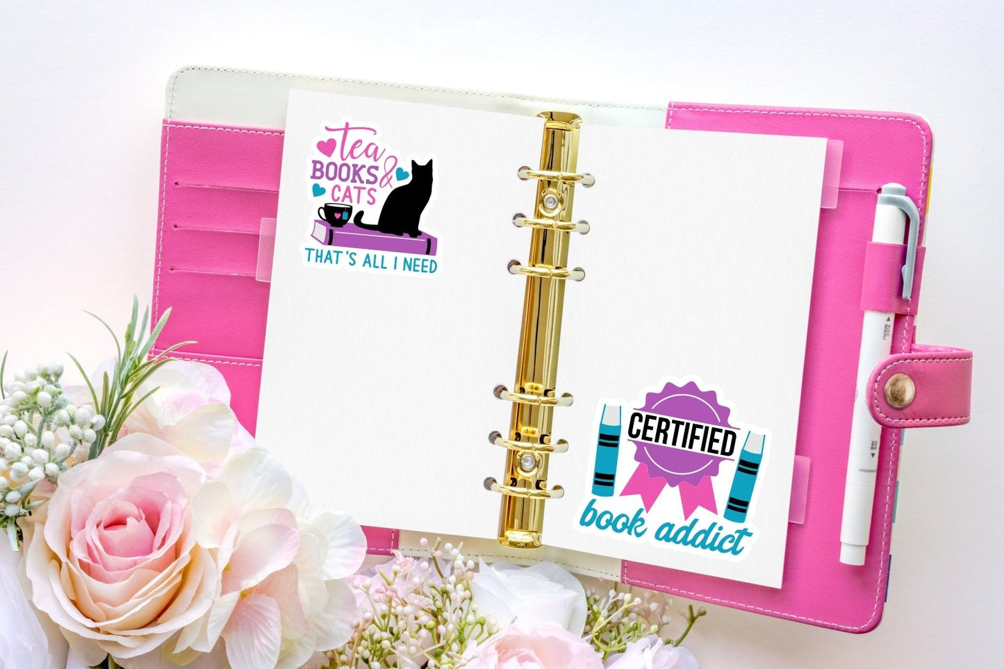 Reading Books Sticker Bundle