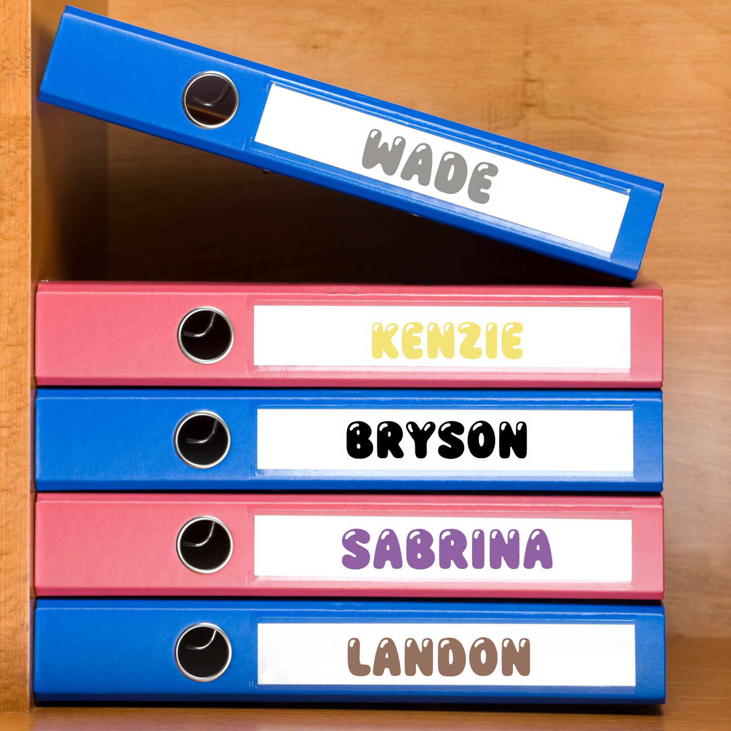 Bubble Letters Personalized Name Sticker