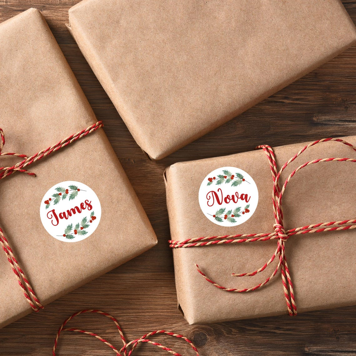 Christmas Stickers Personalized Sheet