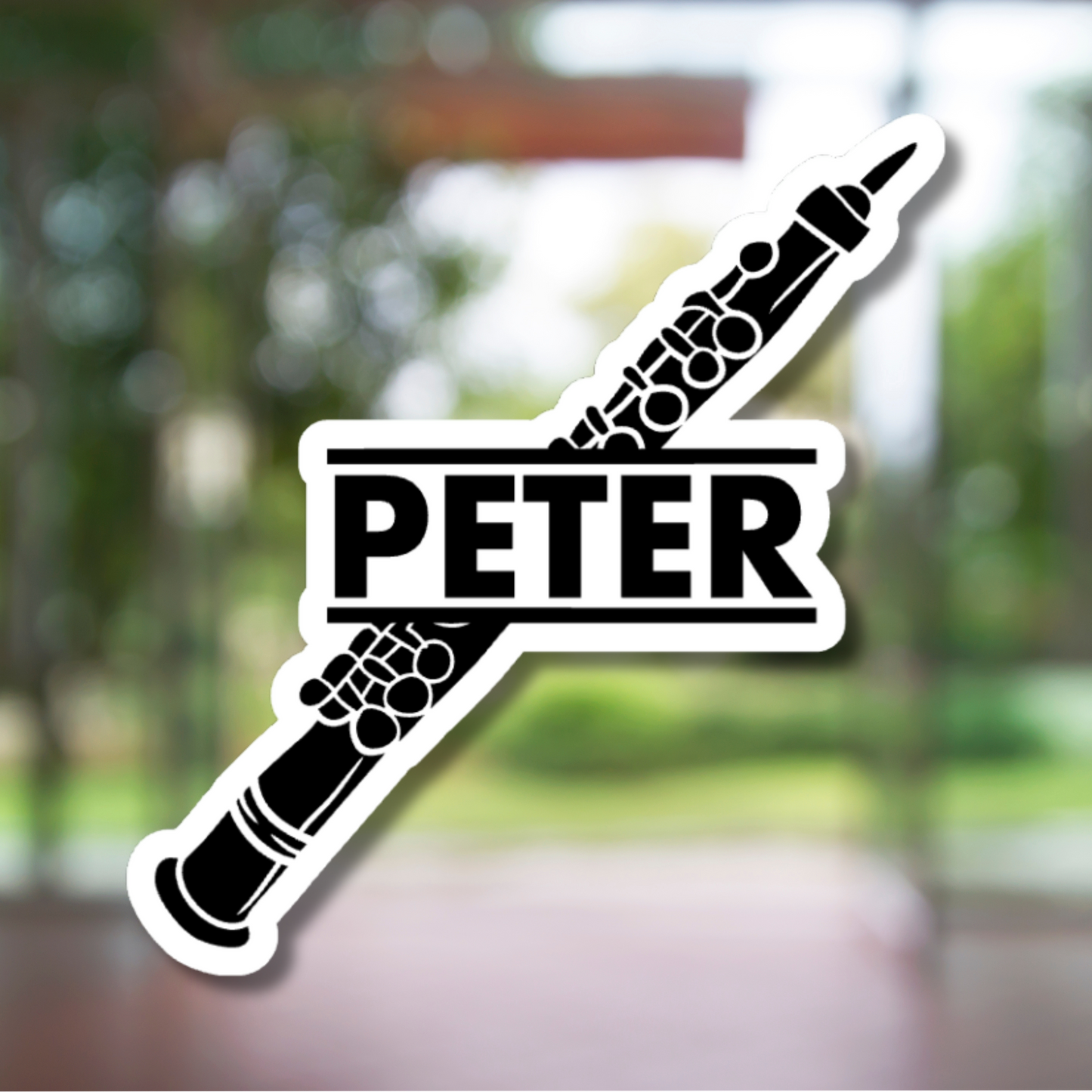 Clarinet Personalized Sticker