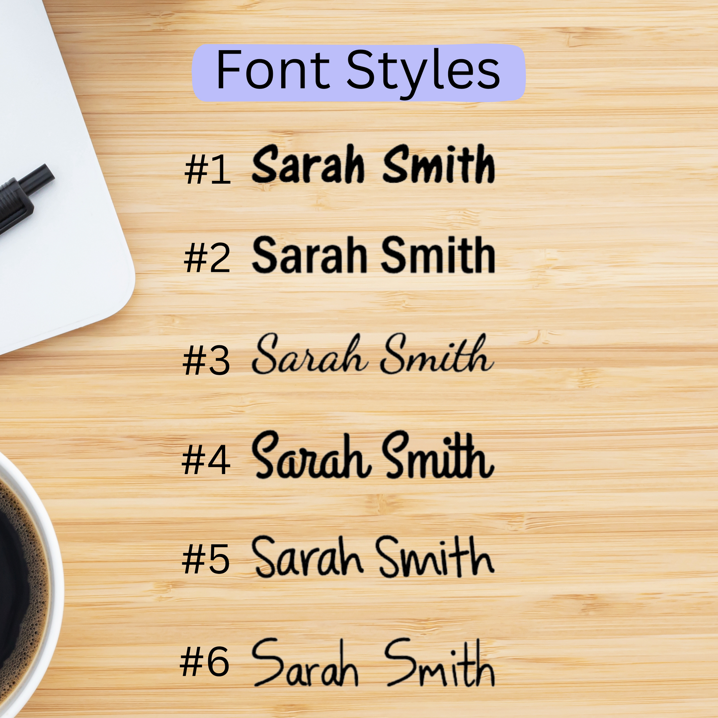Transparent Name Personalized Sticker Sheet