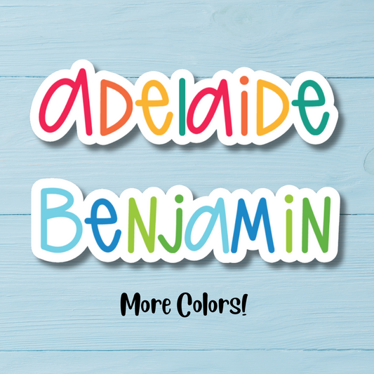 Custom Name Stickers