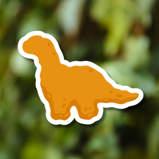 Dinosaur Dino Chicken Nugget Sticker