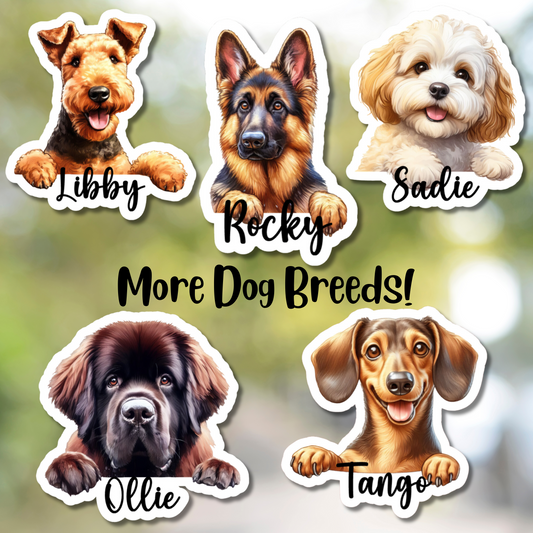 Dog Breed Personalized Sticker