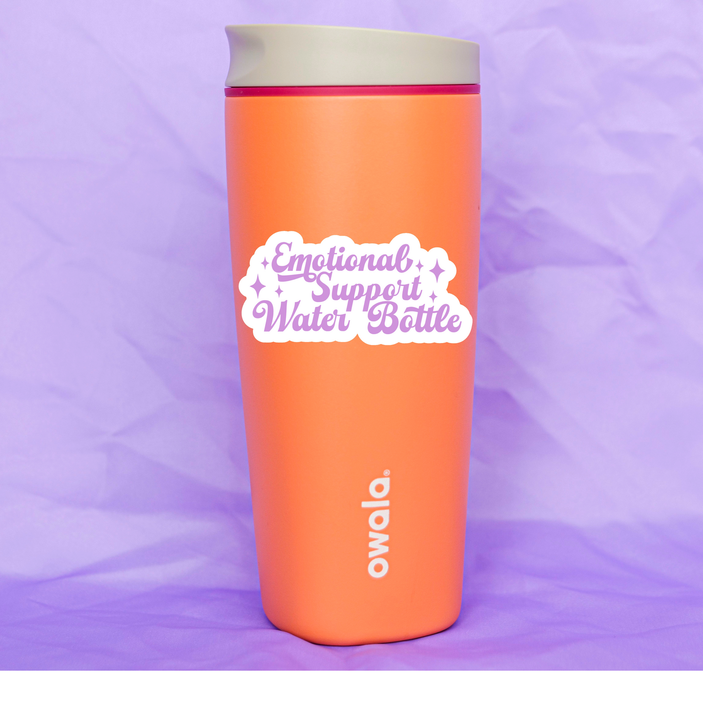 Emotional Support Water Bottle Sticker