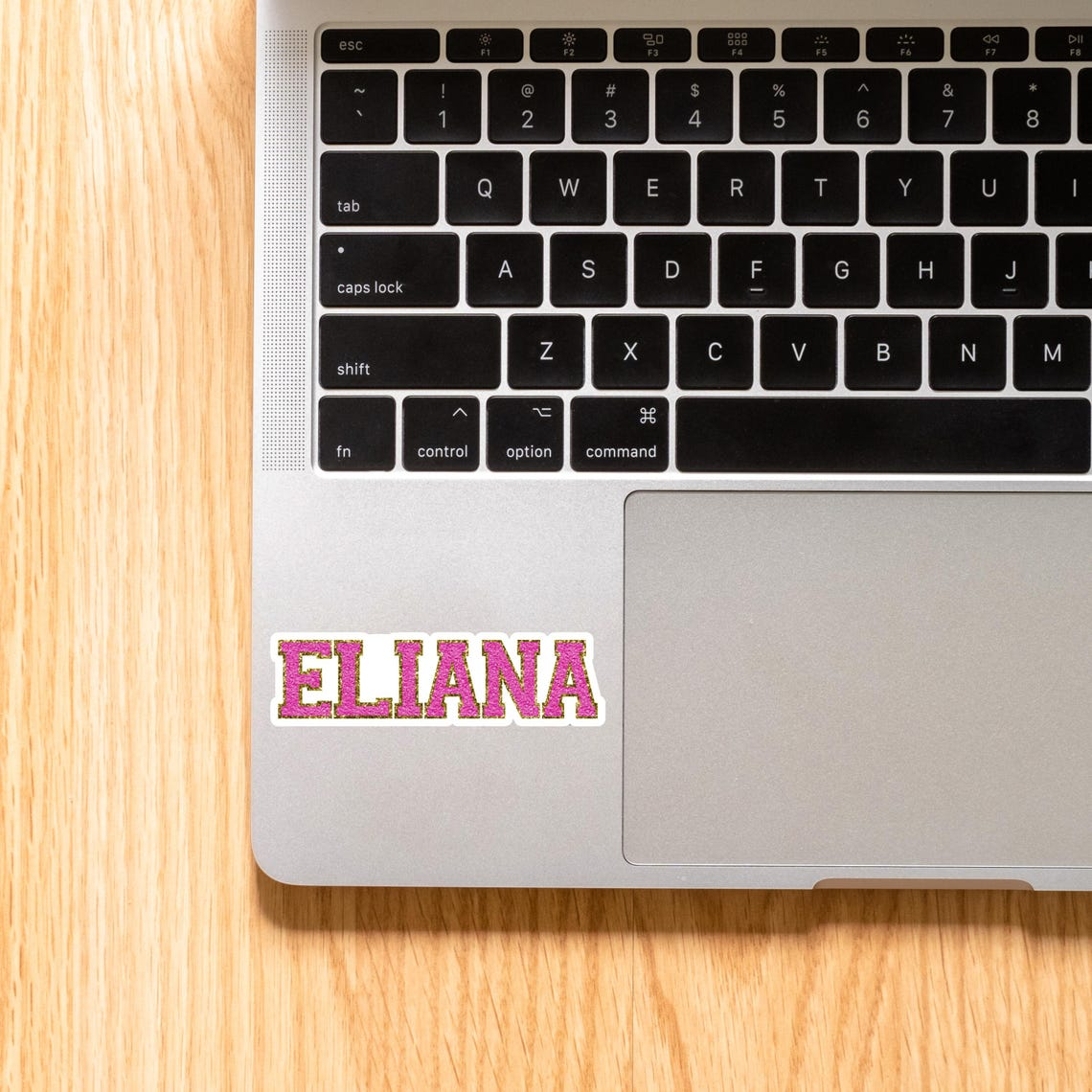 Faux Chenille Letters Personalized Name Stickers