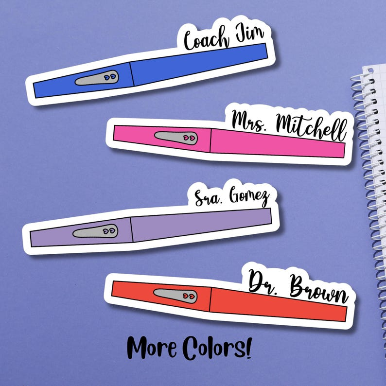 Flair Pen Personalized Teacher Sticker