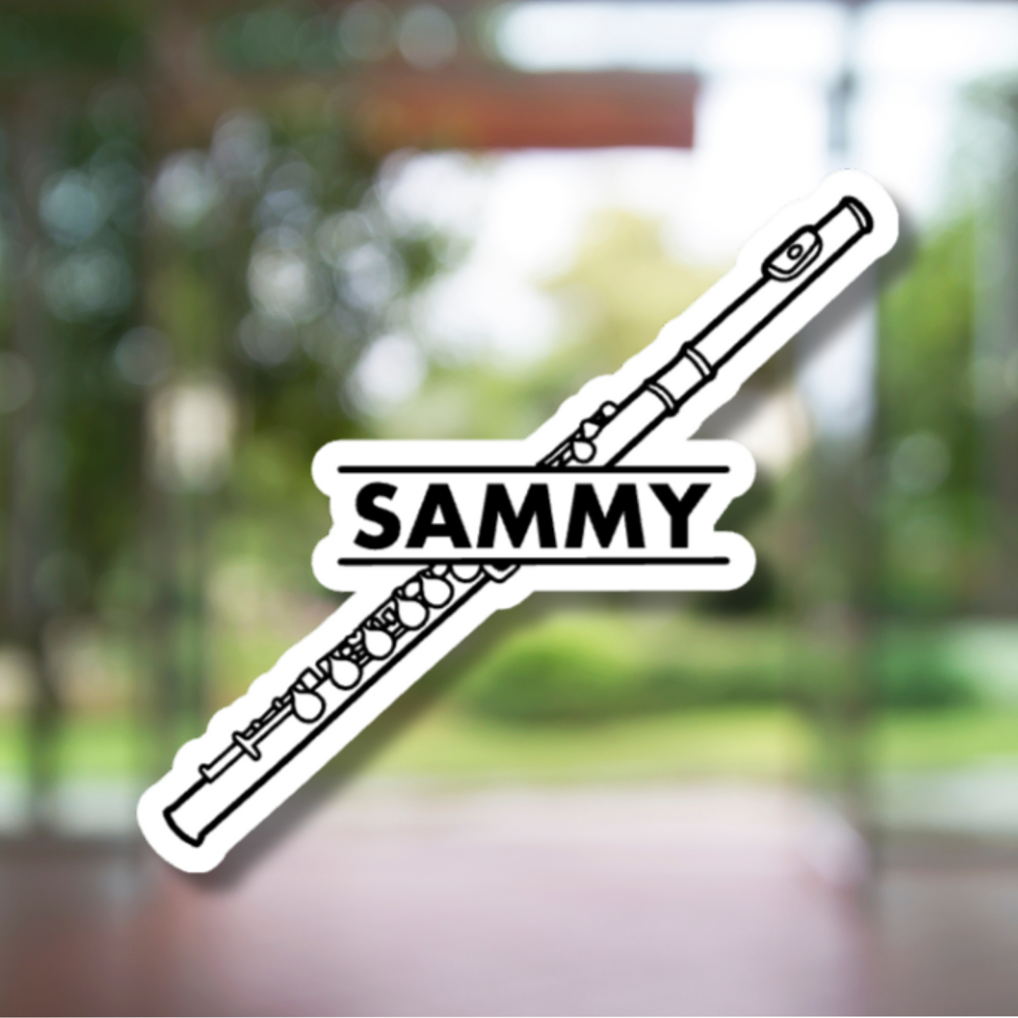 Flute Personalized Sticker