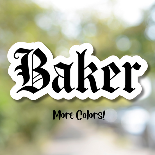 Gothic Personalized Name Stickers