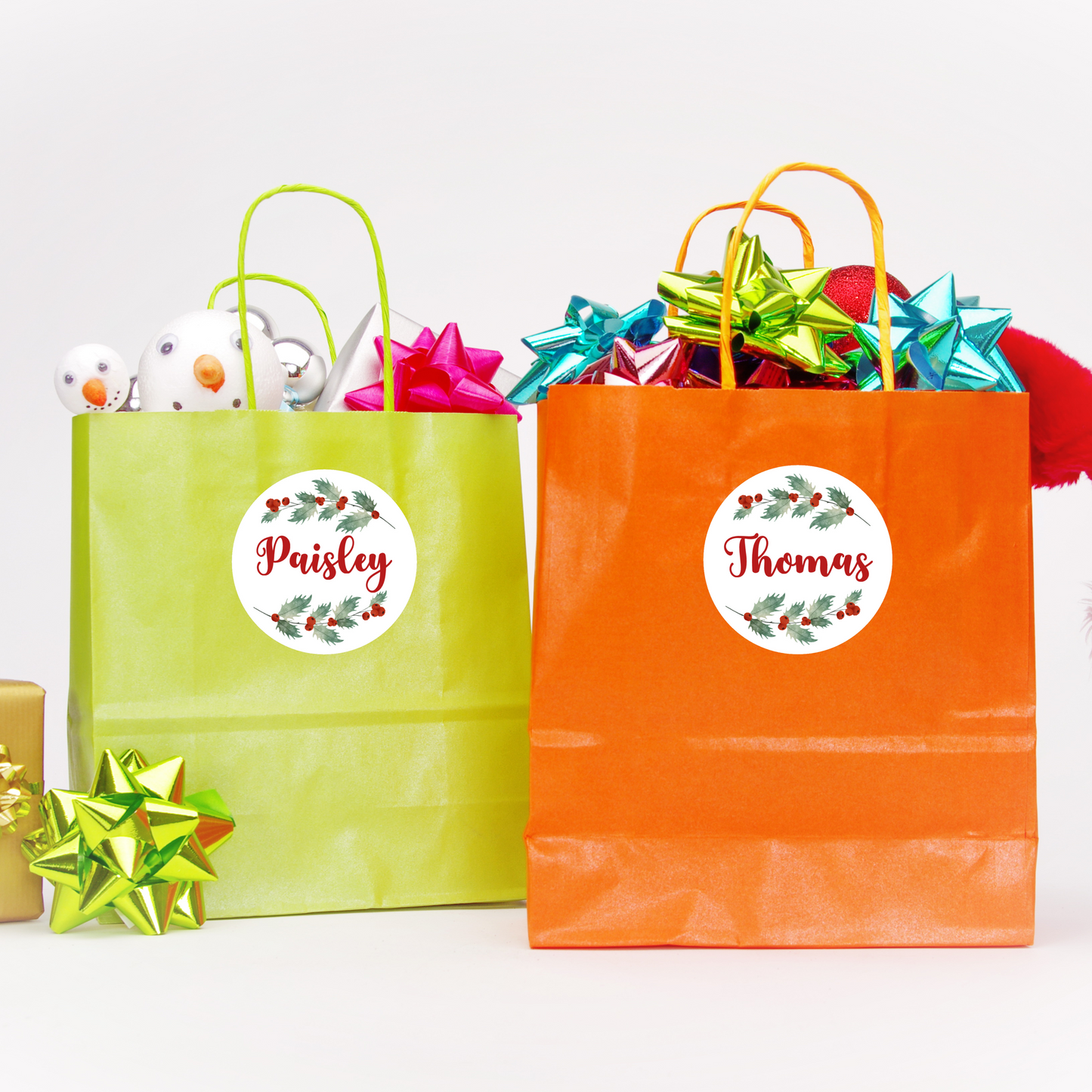 Christmas Stickers Personalized Sheet