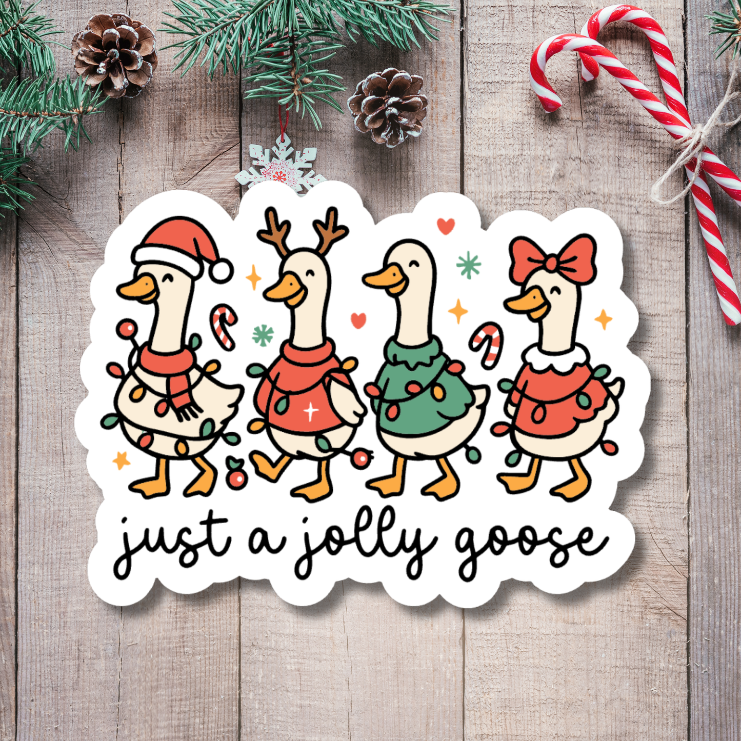 Jolly Goose Christmas Sticker