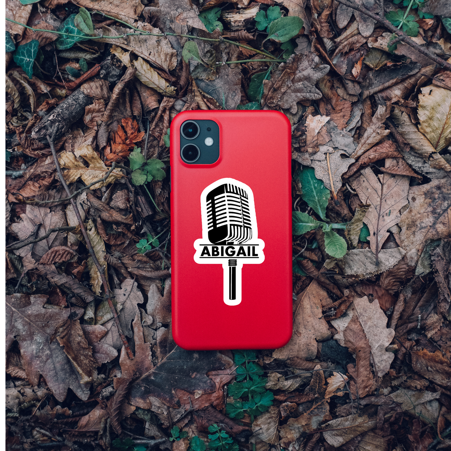 Microphone Personalized Sticker