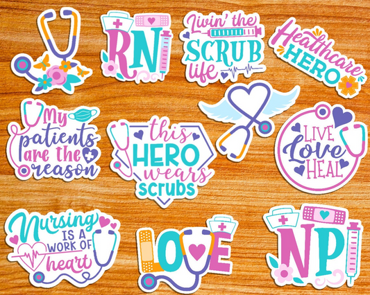 Nursing Stickers Bundle