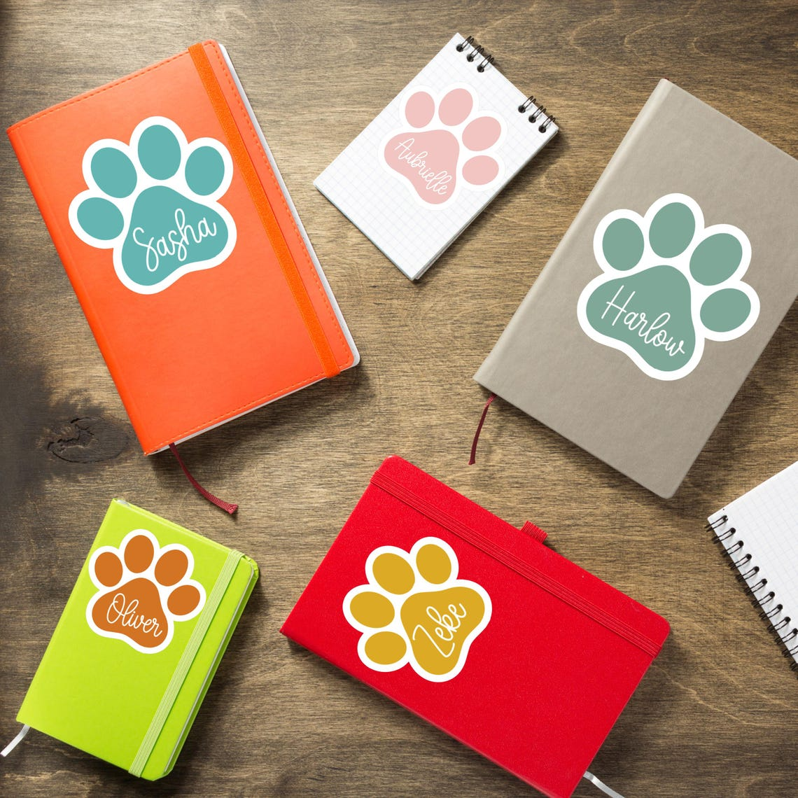 Paw Print Personalized Sticker