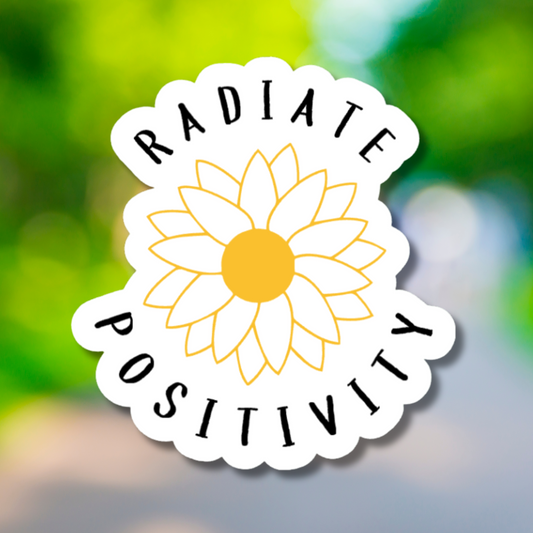 Radiate Positivity Sticker