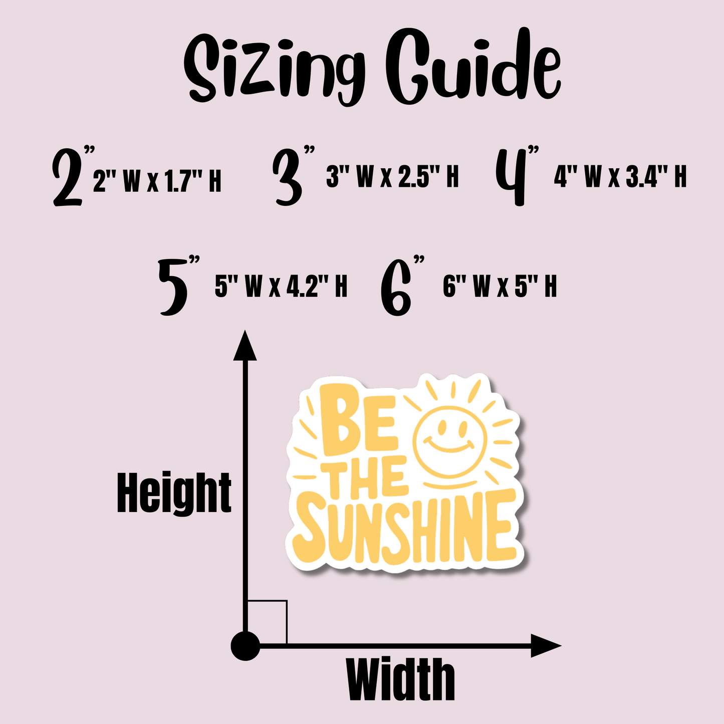 Be The Sunshine Sticker