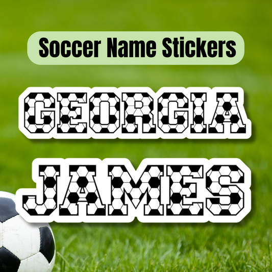 Soccer Personalized Name Sticker