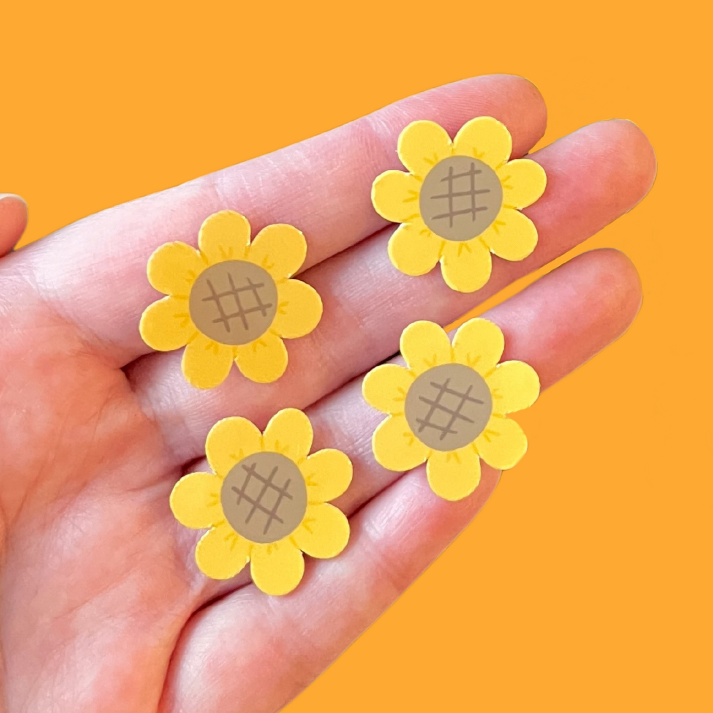 Set of 6 Sunflower Stickers