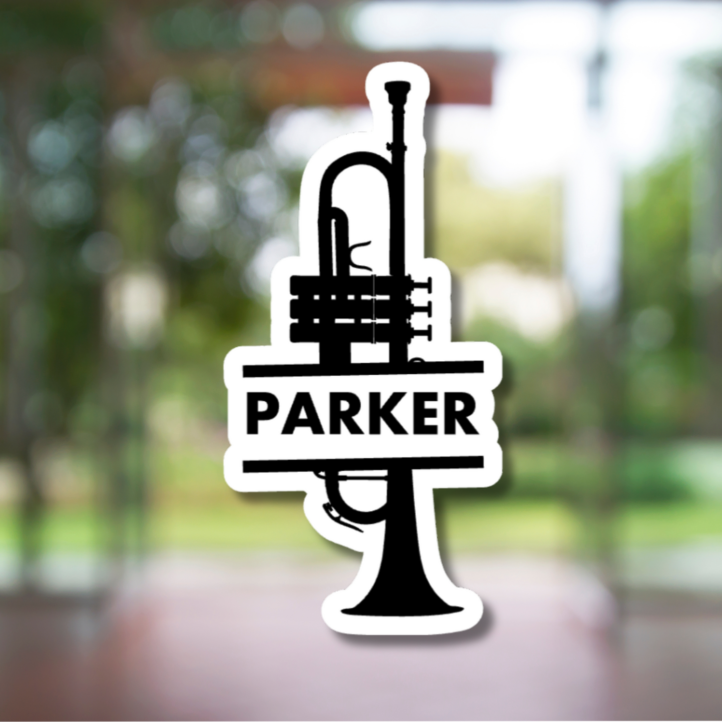Trumpet Personalized Sticker