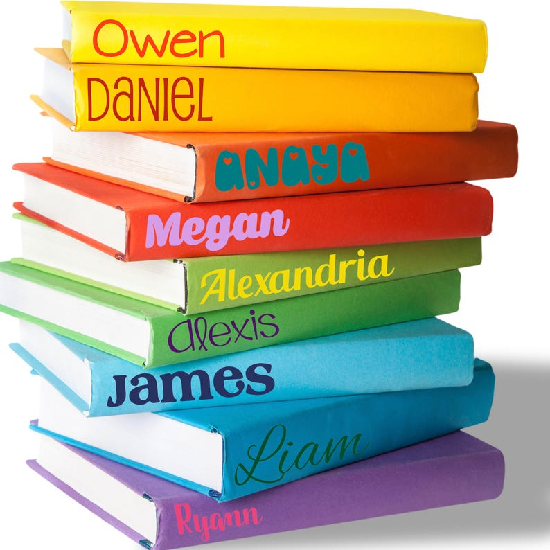 Personalized Name Vinyl Decal Sheet